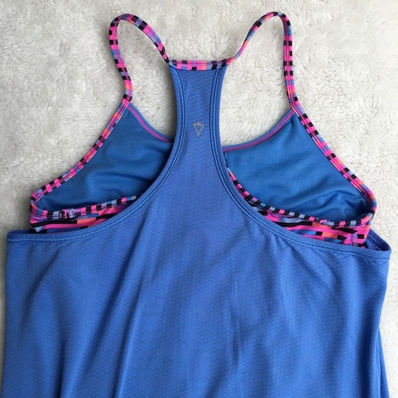 Ivivva by Lululemon Blue Pink Tank Top Size 14 - Picture 5 of 7